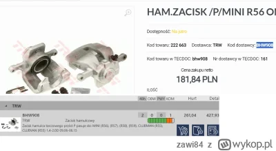 zawi84 - @anamorfoza: zakup części jest bardzo zróżnicowany. Zależy jakie warunki han...