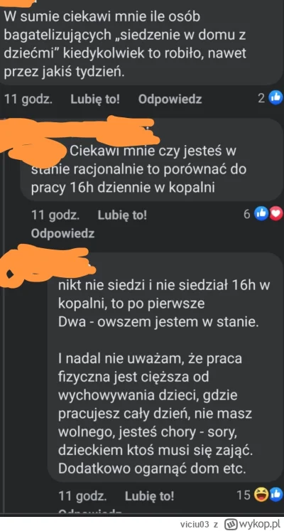 viciu03 - Na fb jakaś typiara porównała pracę górnika z pracą matki, która siedzi w d...