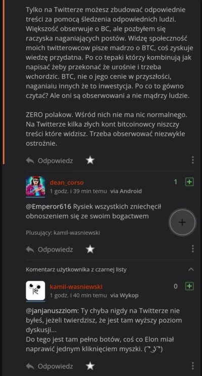 janjanuszziom - @Kwaśniewski: przeczytaj co ty napisałeś, na co odpowiadasz. Z wami n...