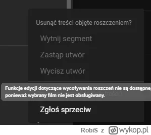 RobiS - #youtube 
zuploadowalem na yt film, dostalem blokadę na film bo byly w nim pi...