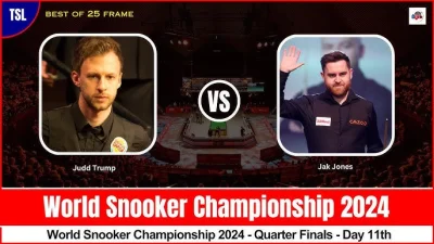 Salido - Drugi Ćwierćfinał Mistrzostw Świata 2024

Judd Trump vs Jak Jones 

#snooker