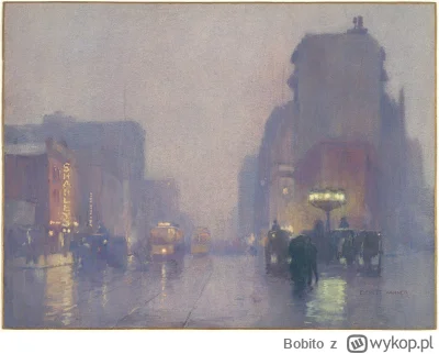 Bobito - #obrazy #sztuka #malarstwo #art

Broadway w deszczowy wieczór , Everett Warn...