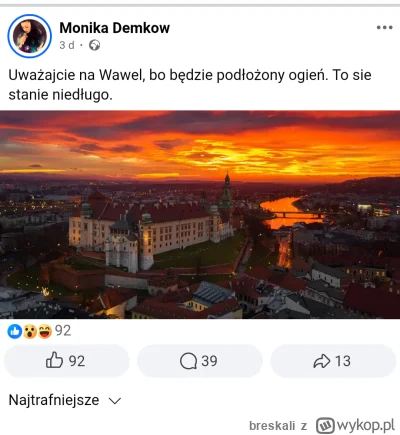 breskali - Nie wiem czy to przepowiednia czy groźby?

#krakow #jasnowidz