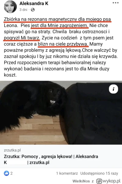 WielkiNos - Mireczki potrzebna wasza pomoc. Trzeba uzbierać na rezonans magnetyczny a...