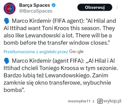 meemphis11 - #mecz #lewandowski
Podobno anka już szykuje papiery rozwodowe bo Bobek s...