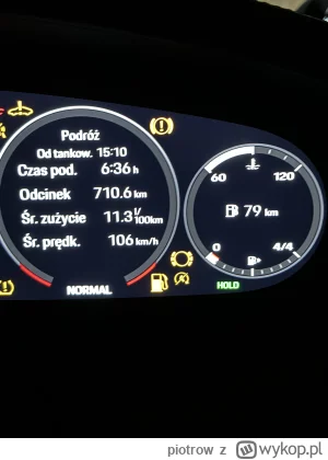 piotrow - @PiotrFr: Gdynia - Tarnów, na jednym tankowaniu :) 3.0, 6 cylindrów i 480 K...