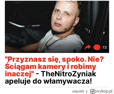 odyn88 - Złodziejom ucinać ręce nawet jeżeli chodzi o tego nitro który teraz jest ofi...