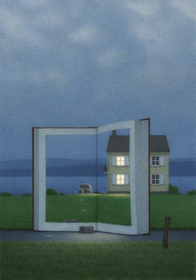 GARN - #sztuka #art #ilustracja autor: Quint Buchholz, Ohne Titel (Bibbi Bokkens magi...