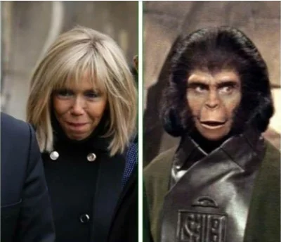 Manah - Macron ma szczególne obawy ponieważ jego żona przybyła z planety małp, która ...