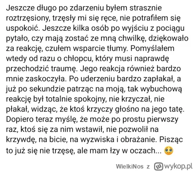 WielkiNos - Na fb od wczoraj afera. Facet zauważył jak ojciec obraża i bije 3 letnie ...