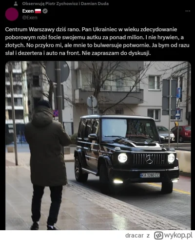 dracar - #wojna #polska #ukraina 
panie saszq miejsce samochodu i mężczyzny w wieku p...