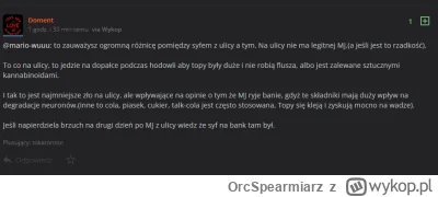 OrcSpearmiarz - a wy jakiego skuna wolicie, tego moczonego w coli czy może w tymbarku...