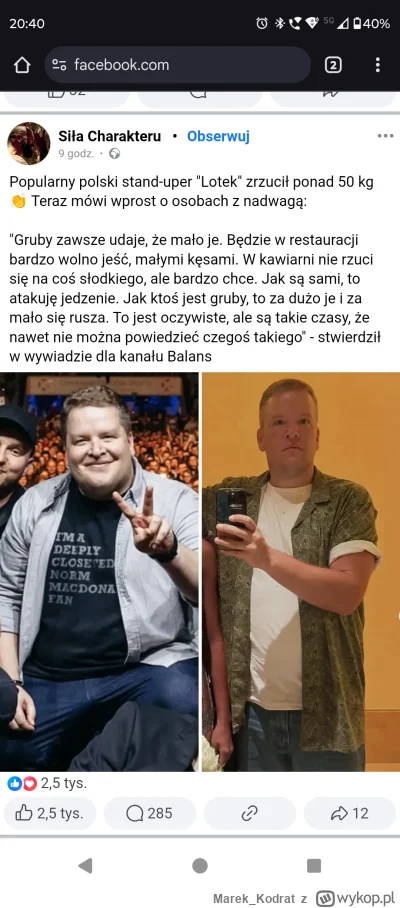 Marek_Kodrat - Wyświetlił mi się taki wpis na Fejsie. Faceci w komentarzach piszą że ...