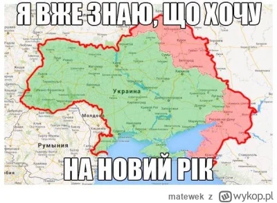 matewek - Taki tam ukraiński mem z okolic 2014 roku. Napis: "Już wiem co chcę na nowy...