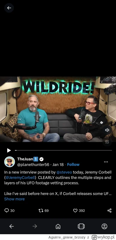 Aguirregniewbrzozy - @Heekate: a później i tak pojawi się w rozmowie ze Steevem`O   i...