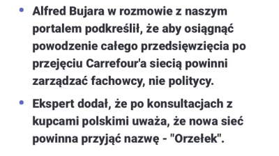 wigr - Orzełek. Cóż za memiczna nazwa dla państwowego #carrefour

Kolejne kroki:

- K...