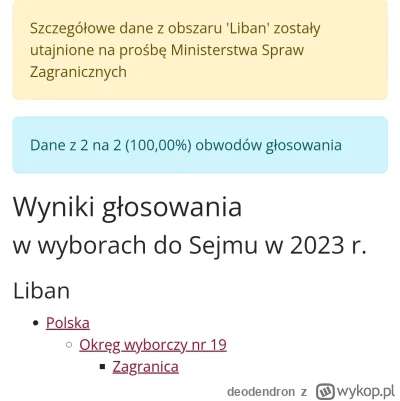 deodendron - #wybory 
https://wybory.gov.pl/sejmsenat2023/pl/sejm/wynik/gm/422

Jest ...