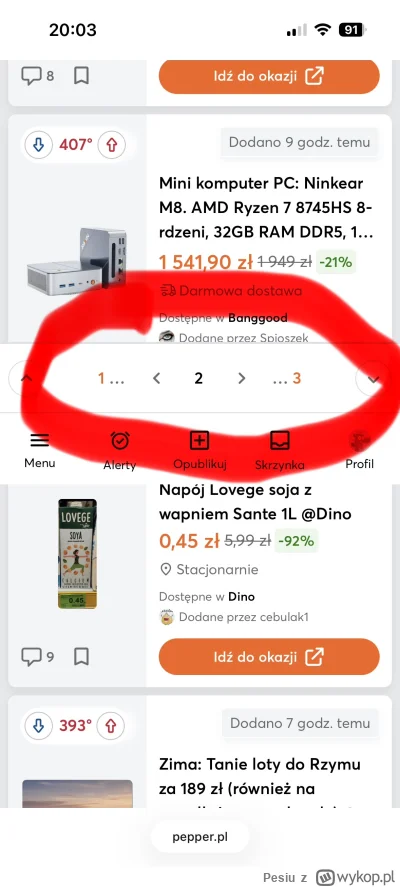 Pesiu - Witam
Mam problem w przeglądarce Safari.
Pasek który zaznaczyłem przeskakuje ...