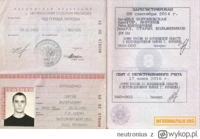 neutronius - Jak zobaczyłem nazwisko to pomyślałem, że to Ukrainiec.
Paszport to potw...
