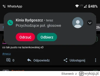 Blueweb - I co? Ja mam odbierać jak wiem, że ona nic do zaoferowania nie ma? Ni czasu...