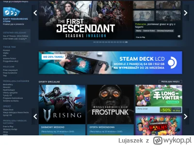 Lujaszek - Jest możliwość jakoś powiększyć ten interfejs steam? 
 ja tam nic nie widz...