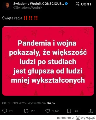 pentoento - Pięknie, polecam komentarze. Głupek się szczyci że jest głupi :) 
#ludzie...