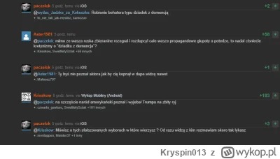 Kryspin013 - K0nfiarz at its finest xD

- biden to dziadek z demencją
- sfałszowane w...