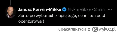 CipakKrulRzycia - #elonmusk #twitter #polityka #korwin #heheszki
No to Elon ma już ci...