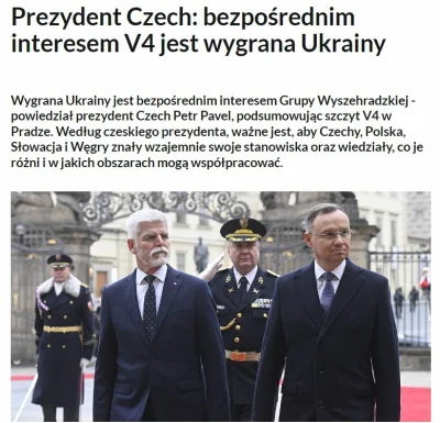 JPRW - Szanuję i zazdroszczę Czechom prezydenta. Generał Petr Pavel od początku swoje...