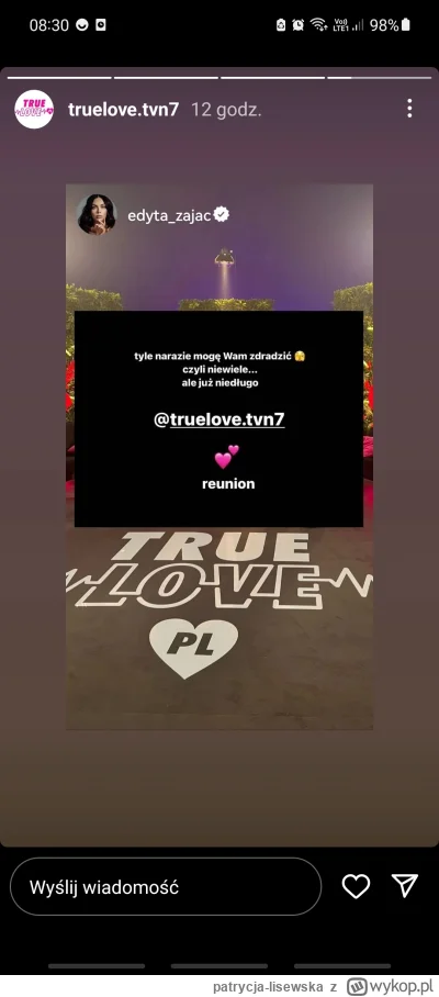 patrycja-lisewska - Produkcja chyba chce się ratować. Ale nie wiem czy to im bardziej...