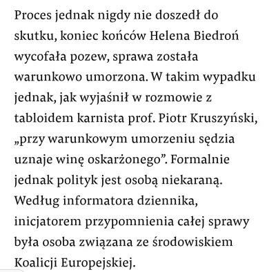 RogerCasement - @dotankowanynoca: Sam Biedroń nie kryje się z tym, że wyrok w jego sp...