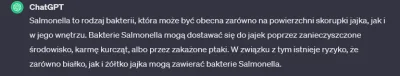 Lenalee - @moll: Spytałam ChatGPT czy w środku jajek też może być salmonella i powied...