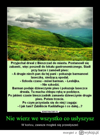 morgiel - ktoś mi wyjasni ten żart? o co tu chodzi XD nie ogarniam tego
#zart #kawal ...