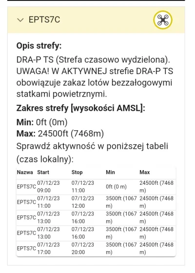 Brant - Zaczynam zabawę z #drony i mam pytanie jak to z tą strefa jest? Widzę że rano...