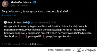 czeskiNetoperek - Ci wszyscy prokuratorzy będą wniebowzięci, że wciska im się aktywne...