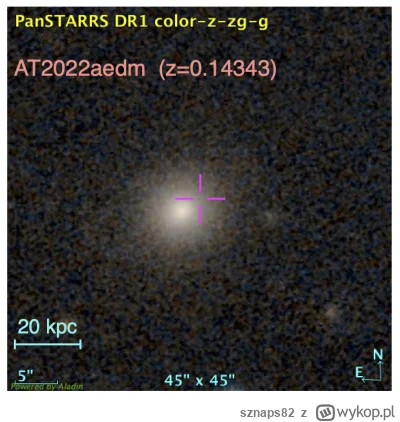 sznaps82 - Galaktyka macierzysta LEDA 1245338 (SDSS J111927.73+030632.7), w której za...
