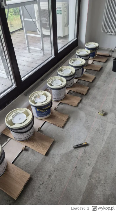 Lowca90 - @appmstt płytki glazurnik klei na grubość parkietu. Jeśli parkiet ma 15 mm ...
