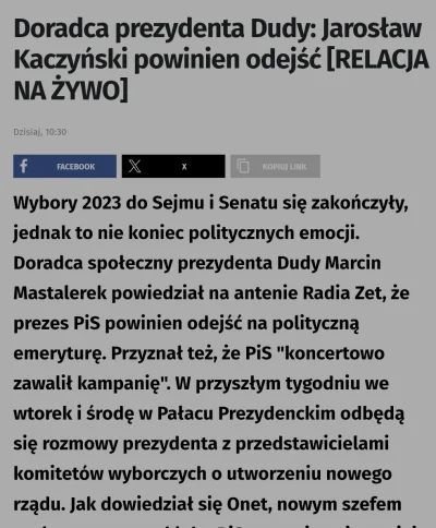 Jabby - Grubo. Mastalerek wszedł w ostry konflikt z Kaczyńskim po wyborach prezydenck...