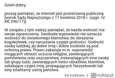 Zarzutkkake - @korneliaaa masz tu odpowiedz jednego z  serwisu o negatywnych opiniach...