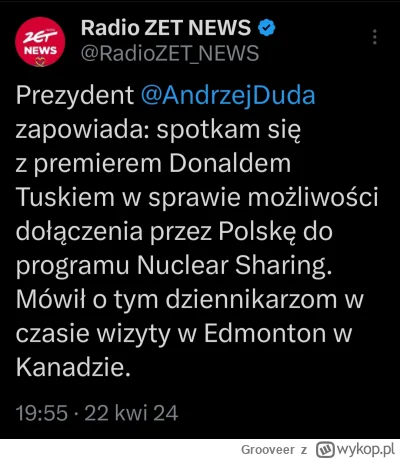 Grooveer - Nie ma szans by USA zgodziły się na dołączenie Polski do programu Nuclear ...