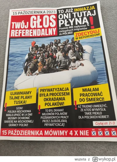 wuzeta - Takie gówno dziś dodali mi do poczty 
#polityka #referendum