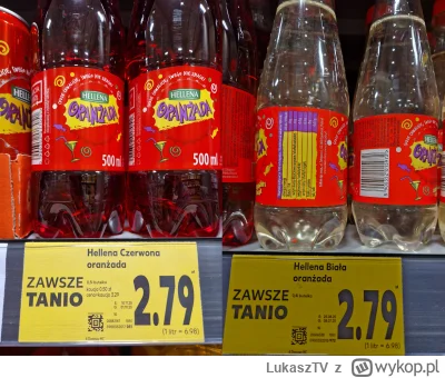 LukaszTV - Kto mówił że napoje z kaucją będą droższe? Oranżada Hellena wcześniej 0,4l...