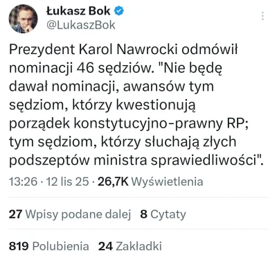 splinter96 - niech zgadnę, następnym razem odmówi nadania tytułów profesorskich, bo c...