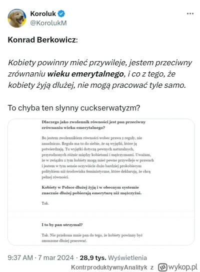 KontrproduktywnyAnalityk - @getin Niedawno jeszcze był, a bredził o przywilejach dla ...