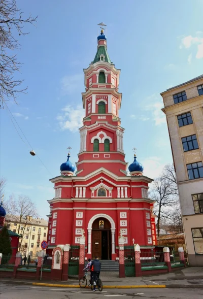 Loskamilos1 - Cerkiew Trójcy Świętej w Rydze, budowla sakralna wzniesiona w 1895 roku...