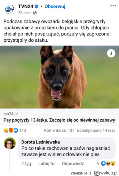 WielkiNos - Kolejny post o pogryzieniu dziecka przez psy.

Psiarze: ale po co o tym m...