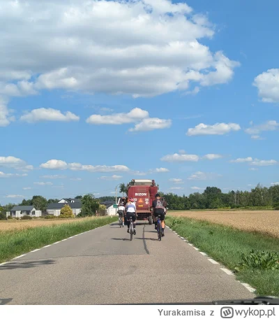 Yurakamisa - Zjezdzajcie pedalarze i samochodziarze rolnik jedzie 

#rower #samochody...