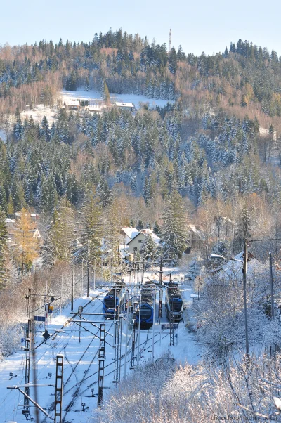 choochoomotherfucker - A z drugiej widok na stację Wisła Głębce.