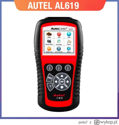 polu7 - Wysyłka z Europy.

[EU-CZ] Autel AutoLink AL619 Car OBD2 Scanner w cenie 72.9...