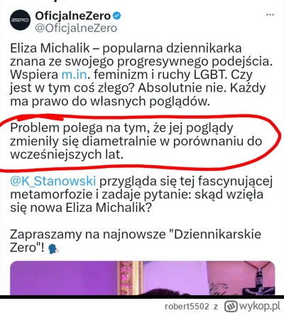 robert5502 - #j--------e cóż za dziecinny zarzut 
Trzeba mieć we łbie trociny żeby w ...